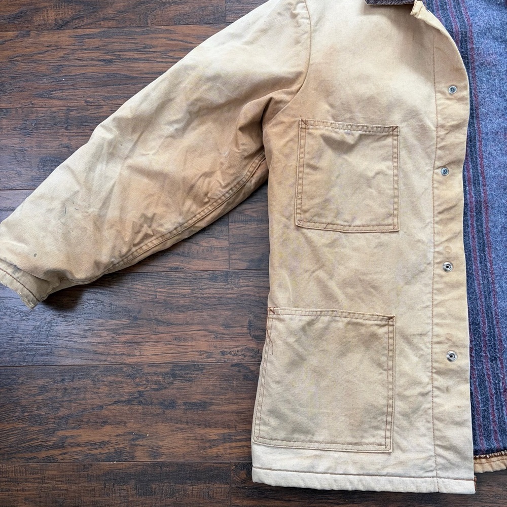 Vintage Dickies Blanket Lined Distressed Chore Barn Winter Coat - Picture 13 of 16